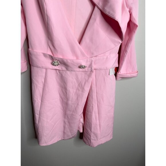 Mac Duggal 55692 Sheath Pink Mini Dress Ruffles Plunging V Neck Size 10 NWT - Picture 12 of 12